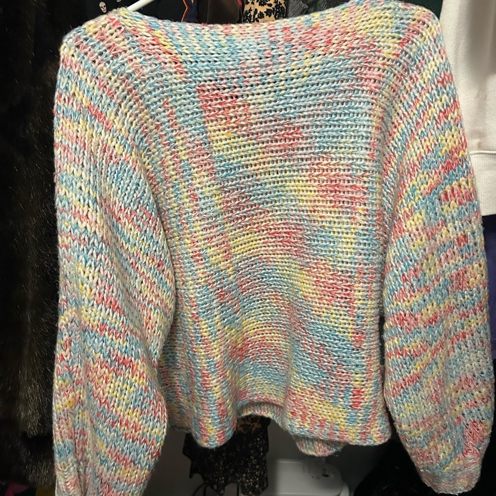 Multicolor Knit Women's Sweater